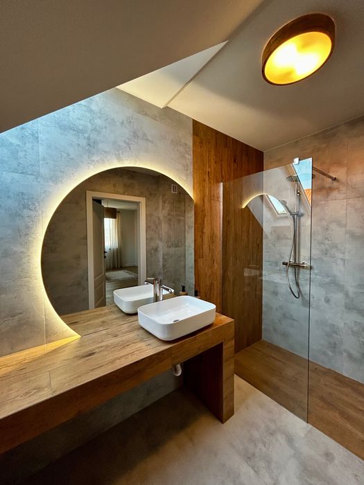 Villa Bajeczne Mazury z basenem i linią brzegową