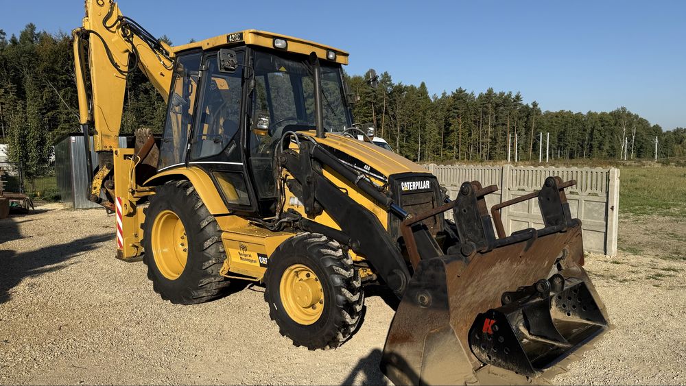 Cat 428c caterpillar koparko ladowarka jcb cat case