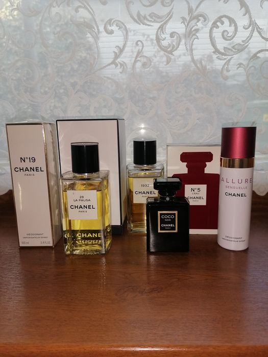 Парфуми  Chanel 28 La Pausa, Chanel 19,Chanel 5,Chanel 1932, Coco Noir
