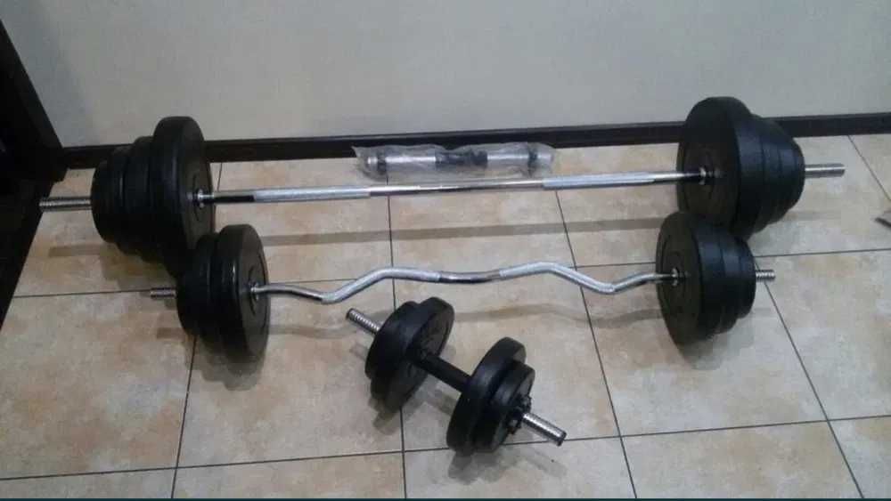 Ціна від виробника! Набір штанга + гантелі 36/52/62/72/92/ 119кг