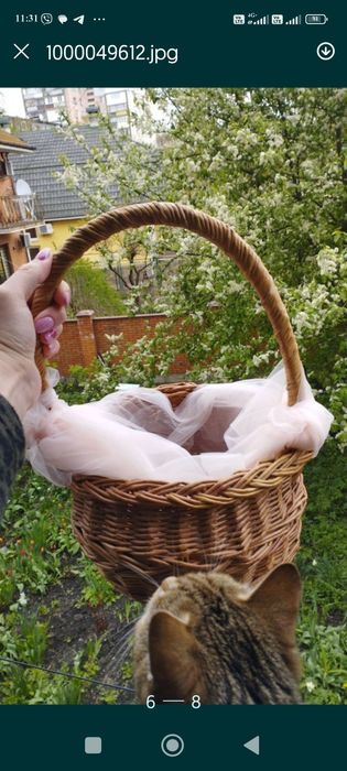 Корзина з лози мала