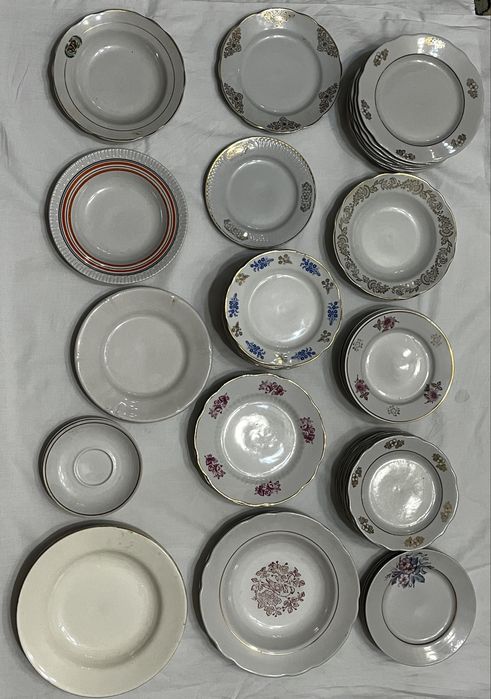 Посуд радянський СРСР тарілки стакани рог