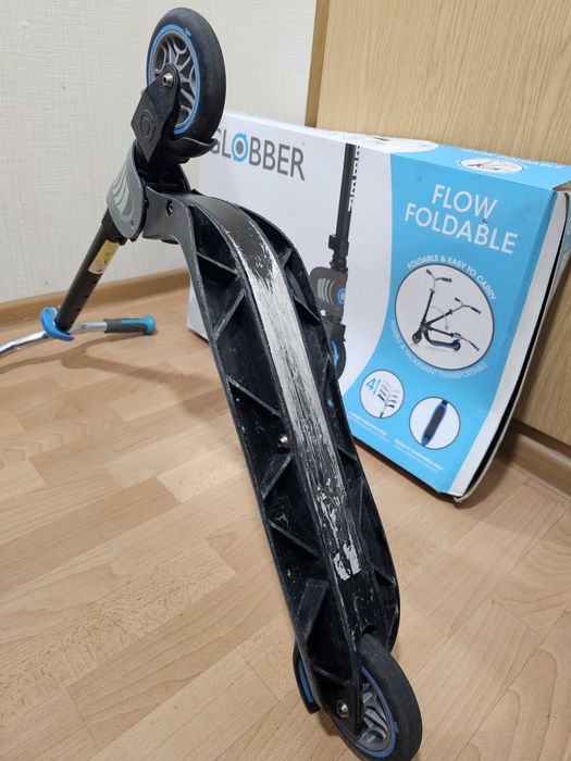 Самокат Globber Flow Foldable 125 чорно-синій