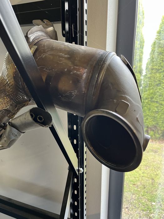 Oryginalny downpipe VW Golf 8R 2.0 TSI, przebieg 12 tys. km, OEM