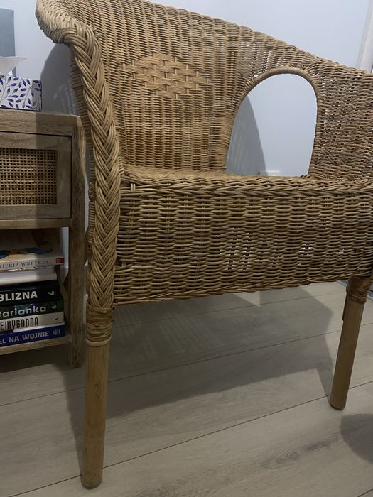 Krzesło Ikea rattanowe AGEN