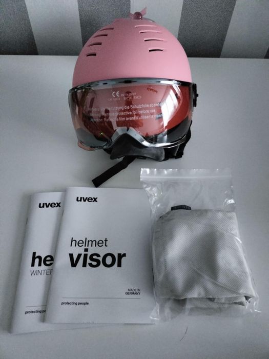Uvex Rocket Jr. Vision- Kask narciarski- Pink Confetti- Rozmiar S