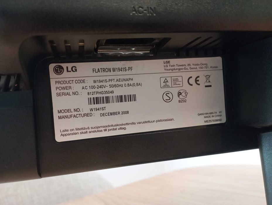 Monitor LG 19 polegadas