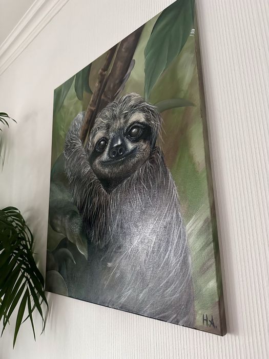 Картина Лінивець, акрил, 60*50 см