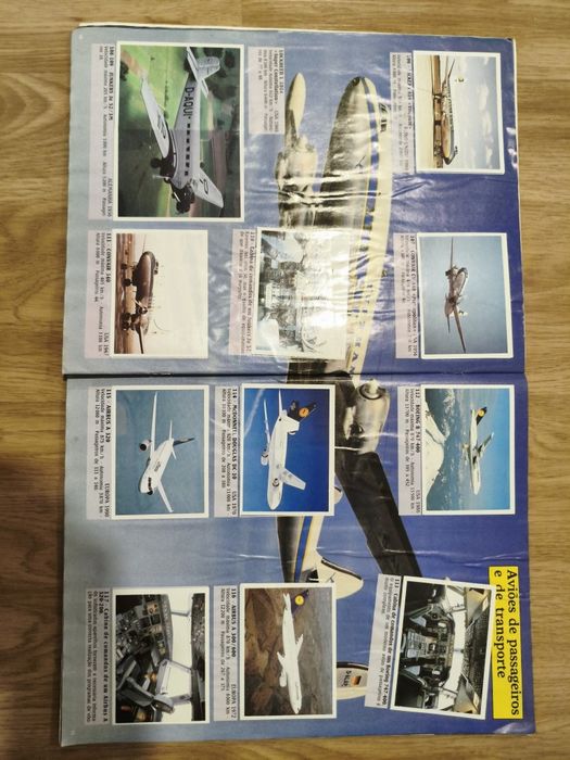 Caderneta de cromos Aviões