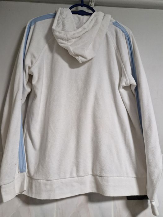 Biala bluza damska z kapturem Xl-Xxl  Tcm