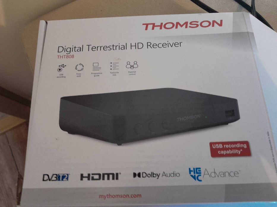 Dekoder Thomson THT808  i Antena Thomson ANT1538BK - zestaw