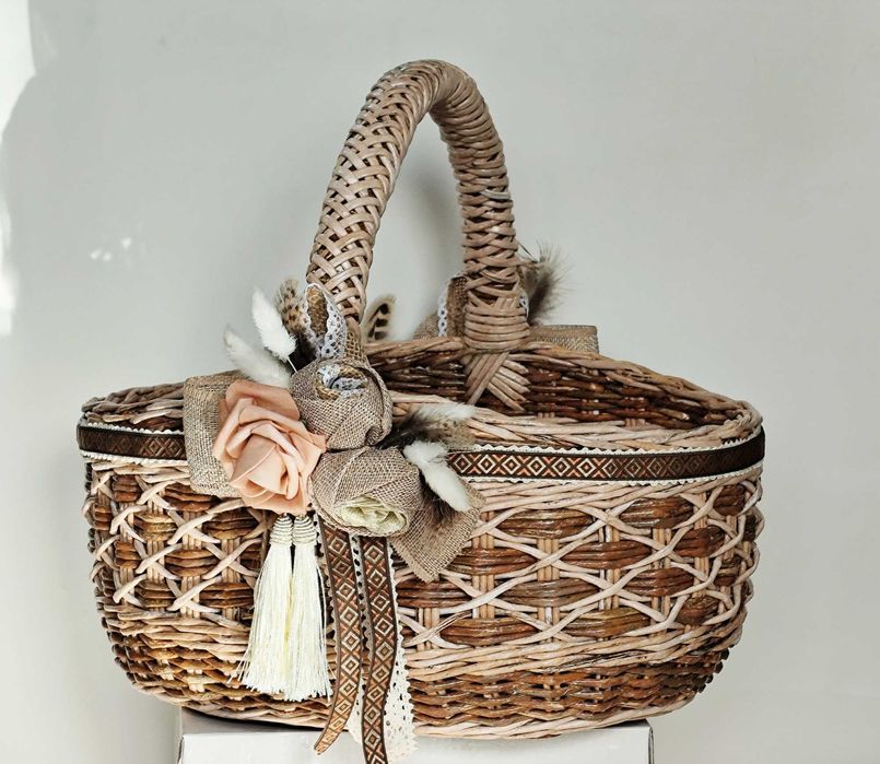 Кошик плетений Великодній