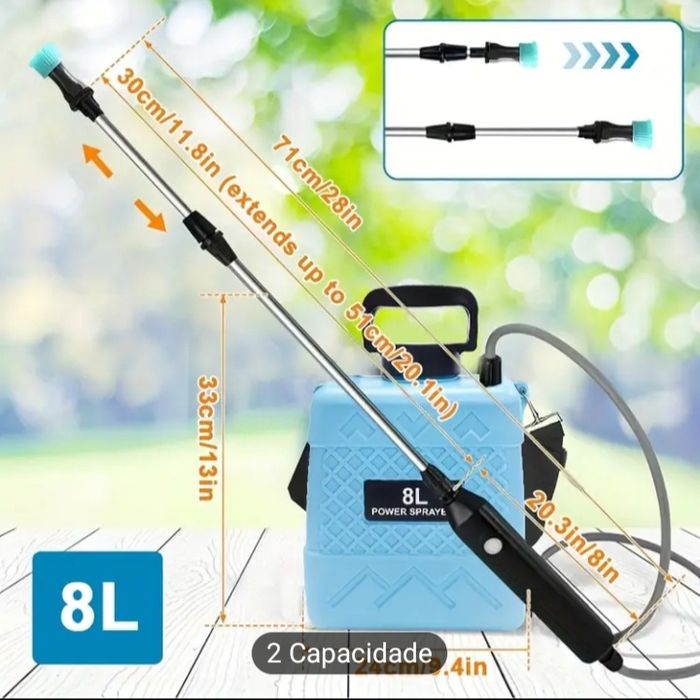 Aspersor Elétrico 8L novo