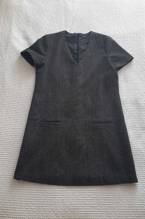 Vestido curto em fazenda Mango