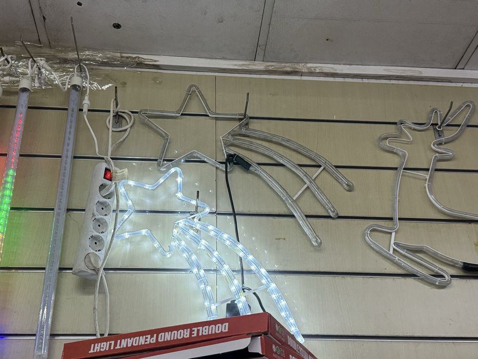 Luzes de natal em figuras