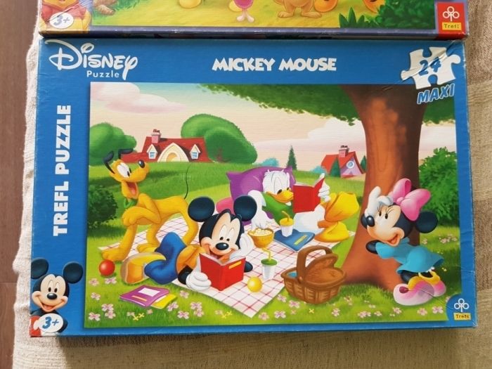 Puzzle maxi 24 Kubuś Puchatek, Myszka Miki