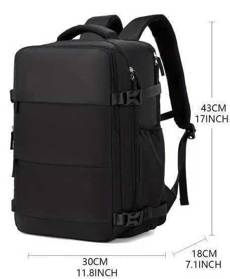 Mochila mala viagem computador portátil USB Impermeável Dia a dia NOVO