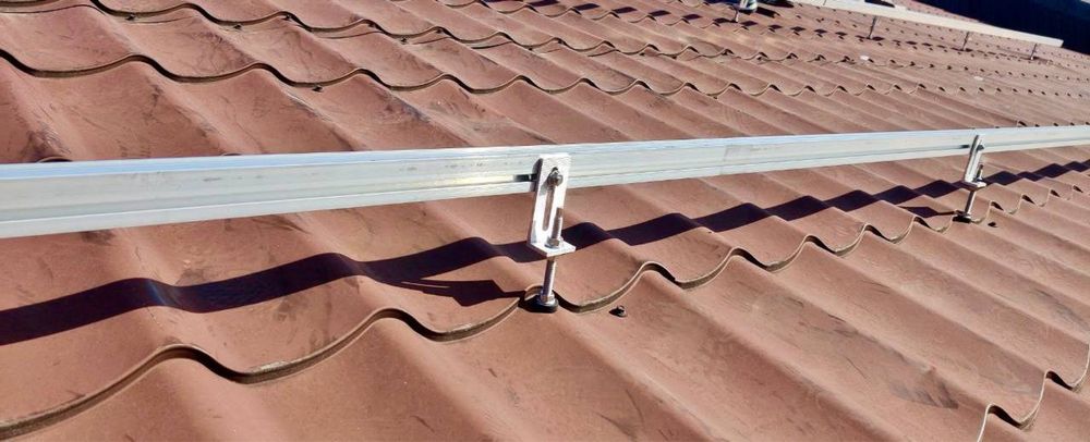 Комплект  кріплень для сонячних панелей 1 ряд 5 ФЕМ шириною до 1150 мм