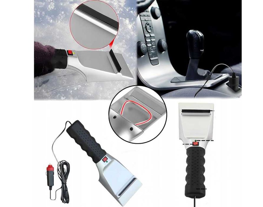 12V Podgrzewana Łopata Do Śniegu Elektryczne Skrobaczki Do Szyb