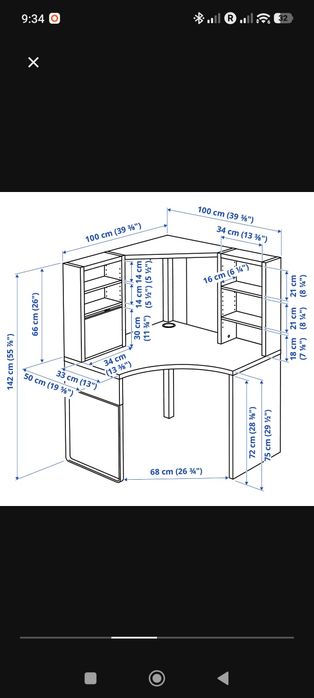 Biurko komputerowe Ikea Micke