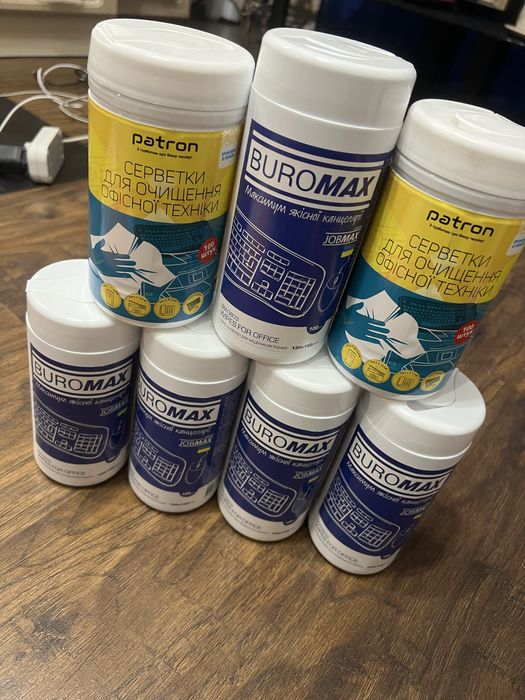 Серветки для очищення офісної техніки