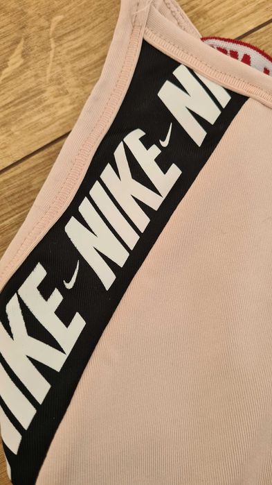 Top sportowy, Stanik sportowy NIKE. Rozmiar M 38. Różowy pudrowy