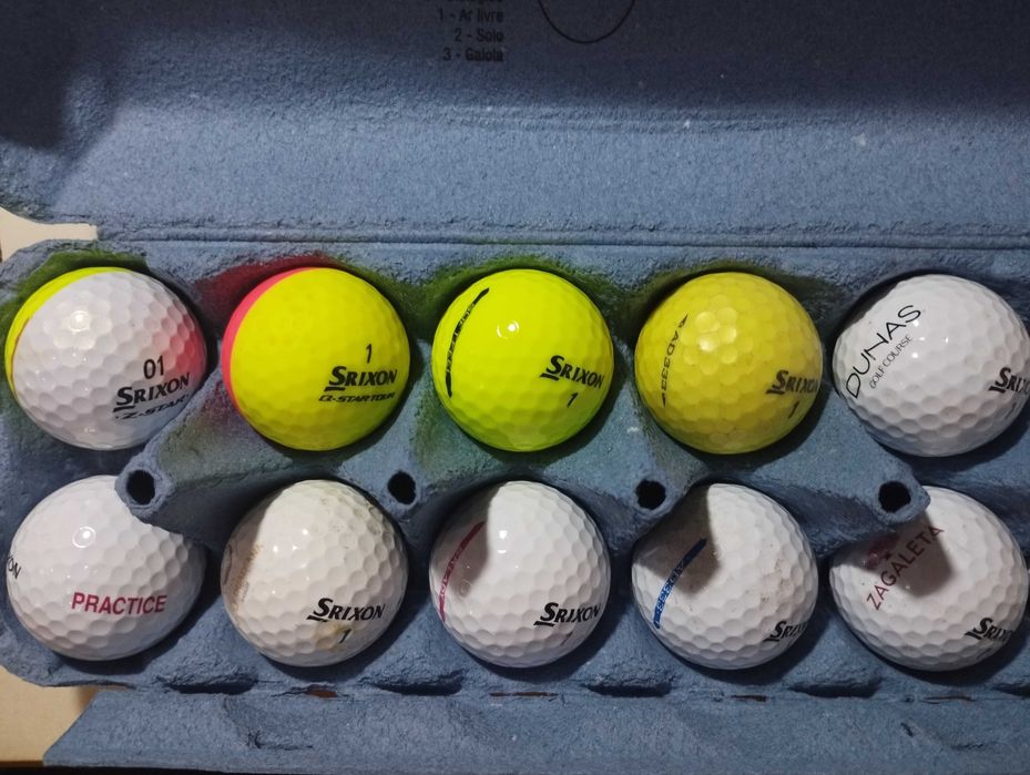 Bolas de golfe usadas, multimarcas