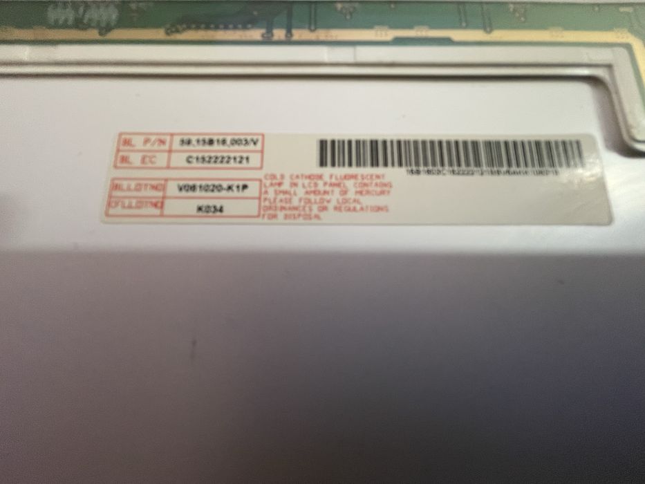 Lcd mod: B154EW02 15.4 , a funcionar perfeitamente