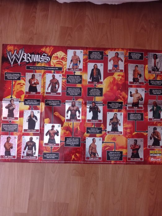 Coleção caderneta de cromos Warivals/ Wrestling