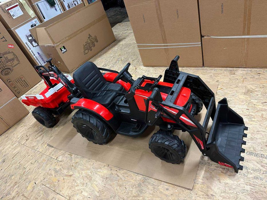 Wielki traktorek KOPARKA SX2068 24V 400W dla dzieci auto na akumulator