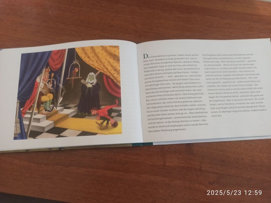 Книга на немецком языке Храбрый портняжка