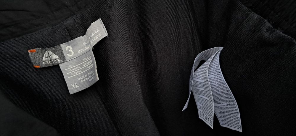 Nike ACG XL męskke spodnie narciarskie trekkingowe outer layer czarne