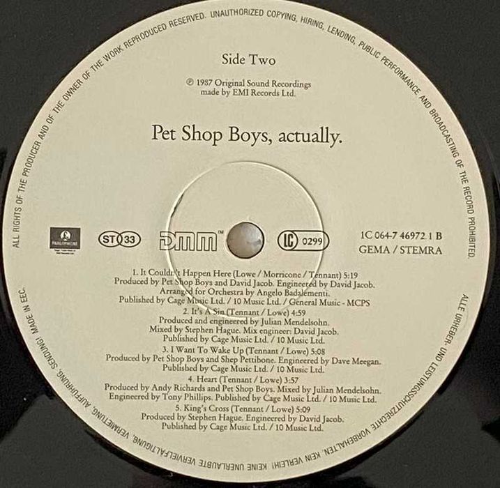 Pet Shop Boys – Actually