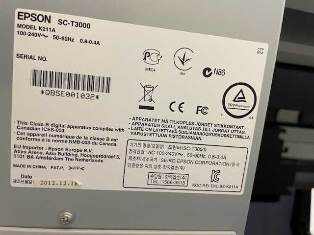 Широкоформатный принтер (плоттер) EPSON SC-T3000 для чертежей и карт