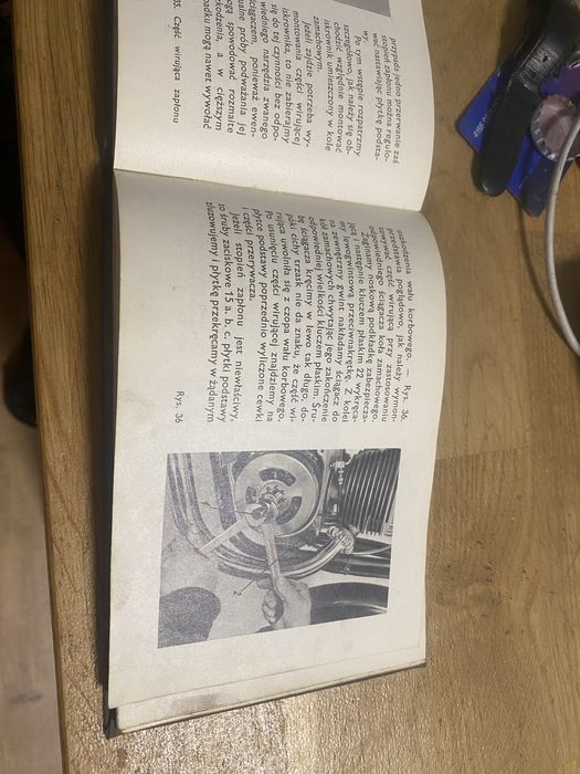 Stara instrukcja obslugi motocykli pannonia