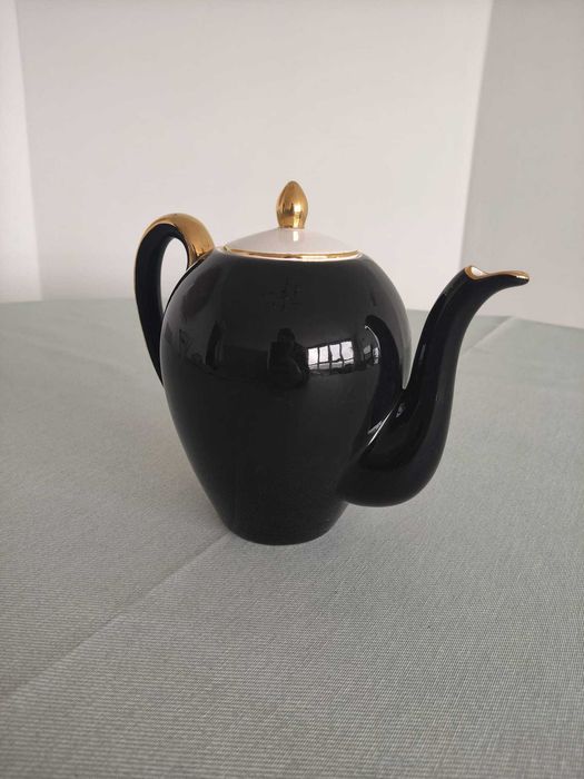 Bule Vintage RB ALCOBAÇA - Preto e Dourado