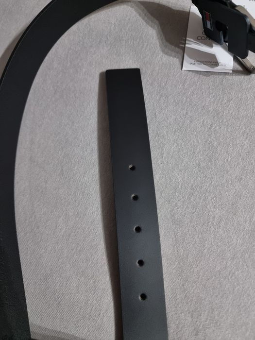 Nowy męski pasek tommy hilfiger czarny 95 cm skóra
