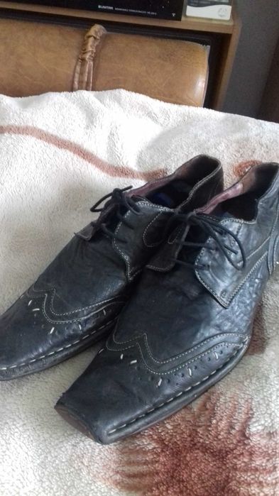 Buty męskie skórzane