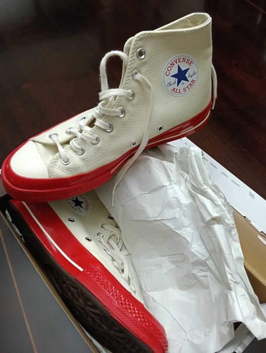 Converse Baskets Comme des Garçons PLAY Chuck 70 Ox "Red Sole" X