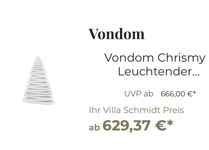 Vondom ялинка Chrismy 100 см