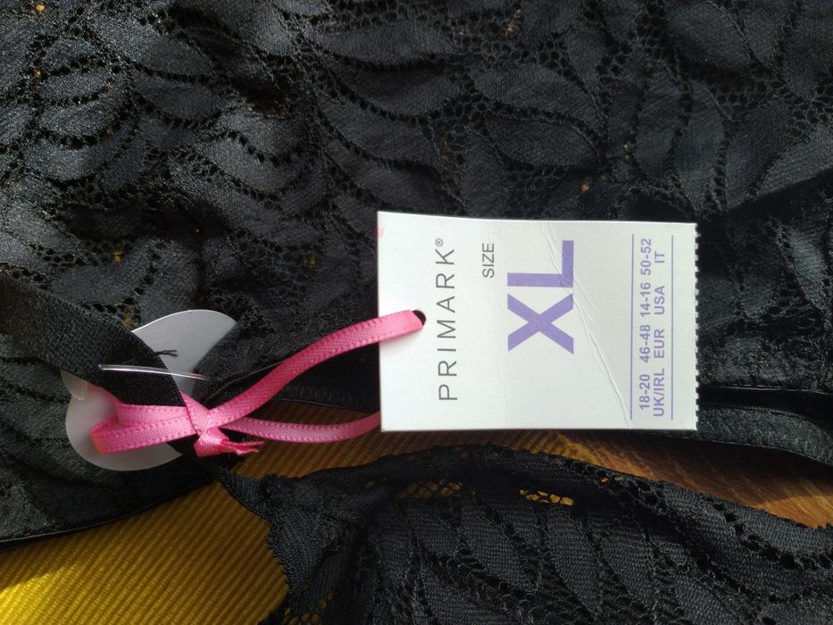Komplet bielizny nowy  koronka Primark r. XL
