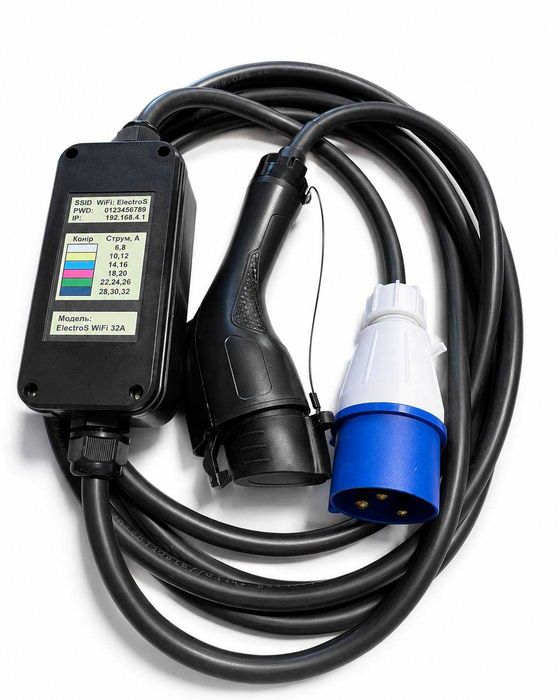 Нова зарядка ElectroS Type 1 для Американських авто 32А / 16А / Max