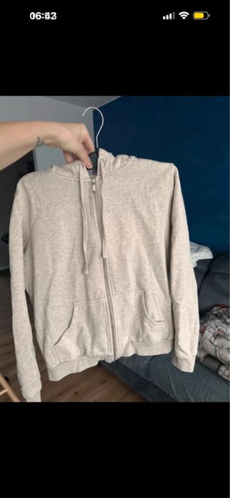 Bluza z kapturem beżowa M H&M