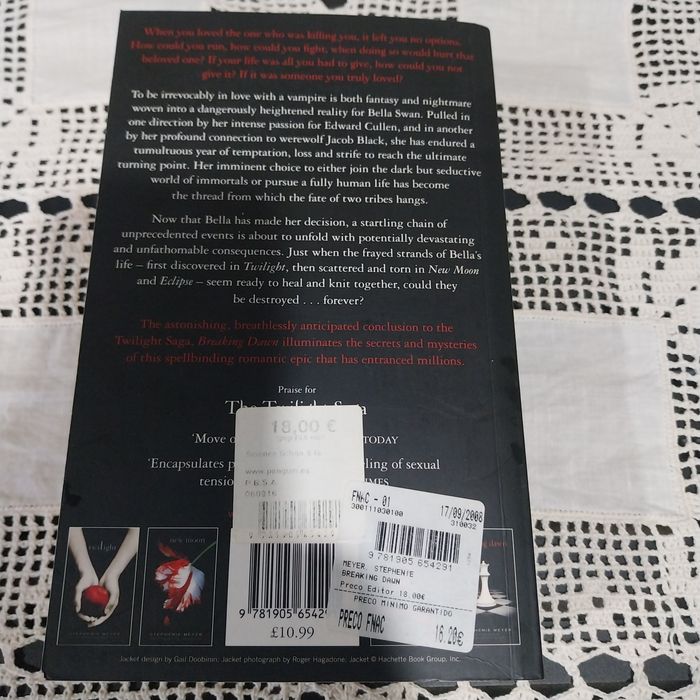 Breaking dawn.  Portes incluídos