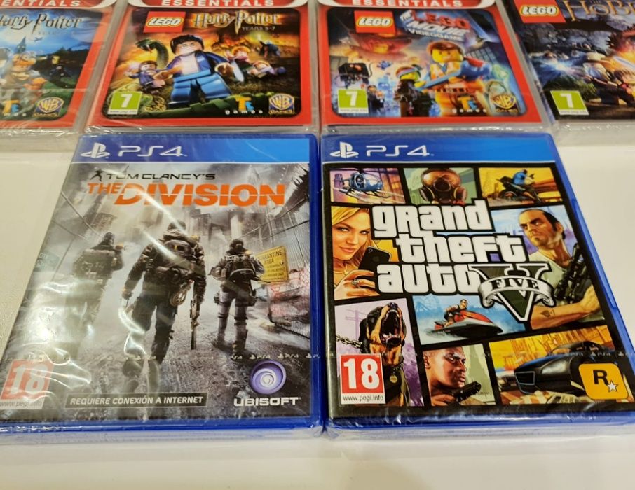 Jogos PS4, PS3 e PS Vita novos e selados