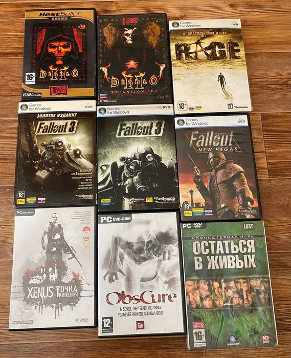 Диски для ПК: Обитель Зла, Resident Evil, Alone in the Dark, Postal Fahrenheit Painkiller Suffering Jericho