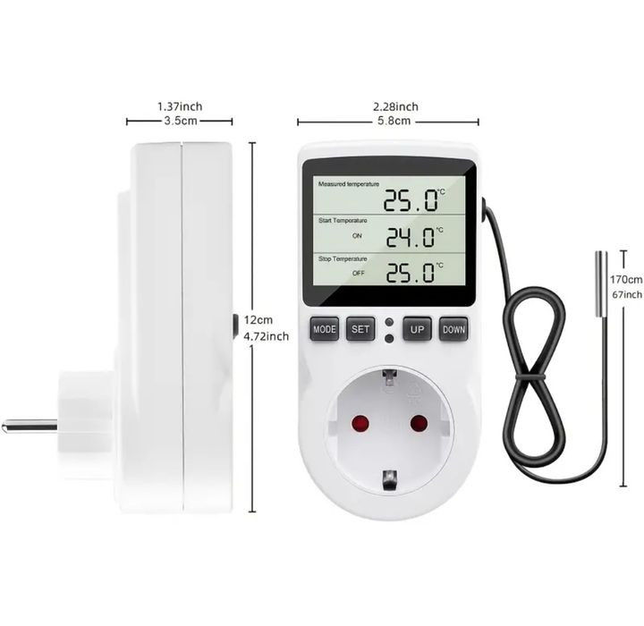 Tomada com Controlo de Temperatura