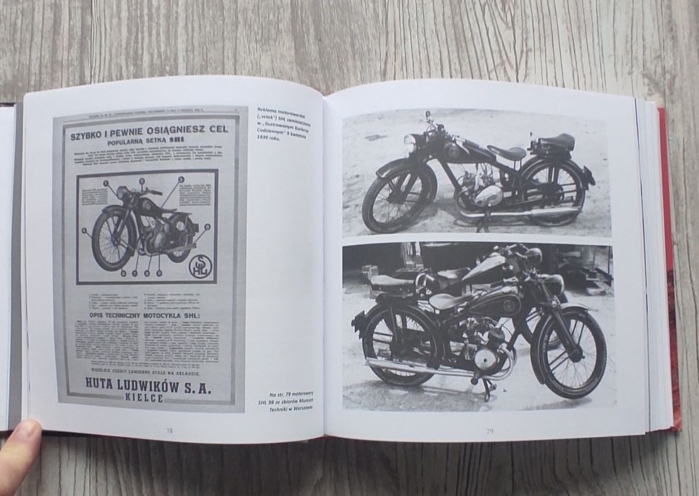Motorowery w PRL książka Romet Shl