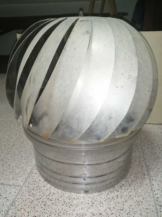 Chapéu Rotativo de Extração de Fumo de Churrasqueira 300 mm.