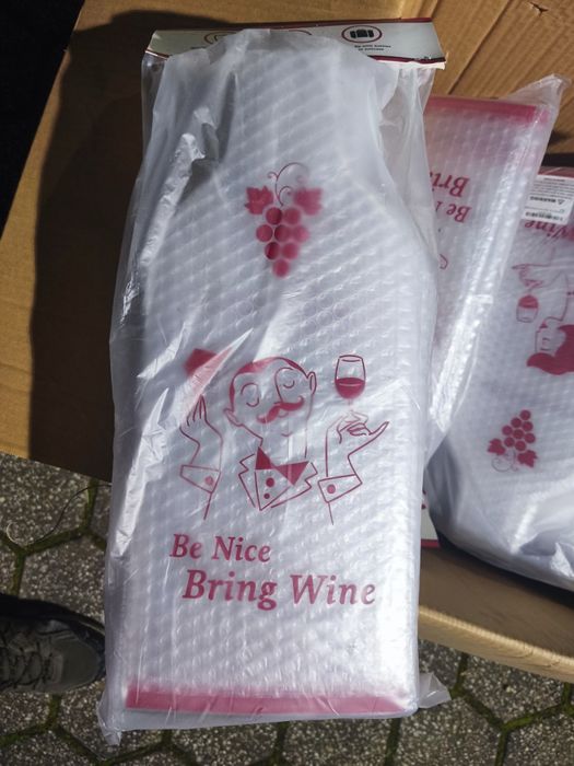 6 sacos proteção garrafas Lazenne